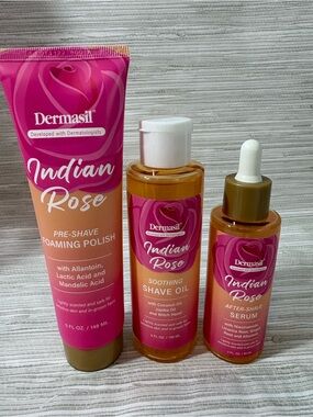 🆕 DERMASIL ✨ Indian rose shave set NWT